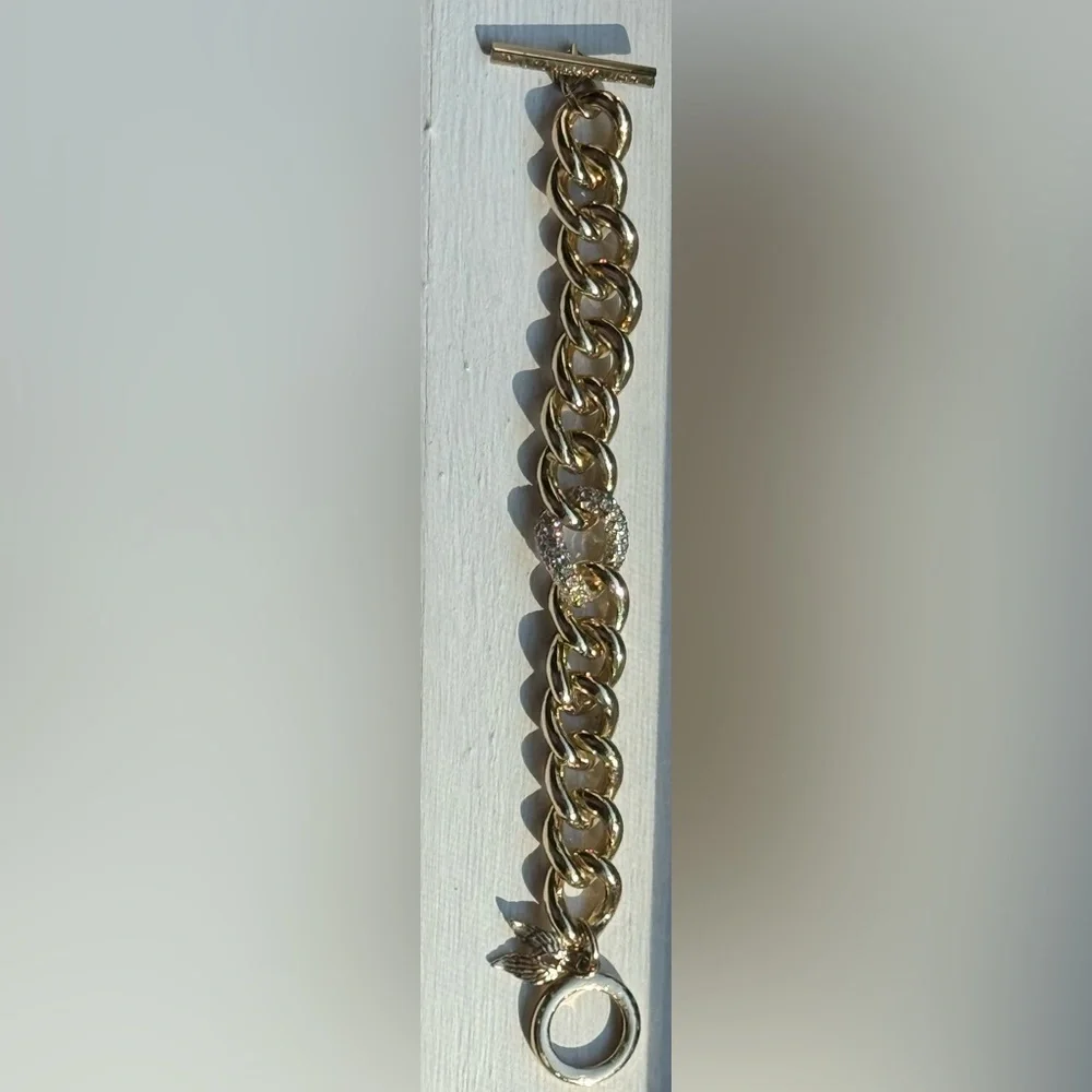 Vintage VS Gold Tone Chunky Bracelet - Picture 3 of 4